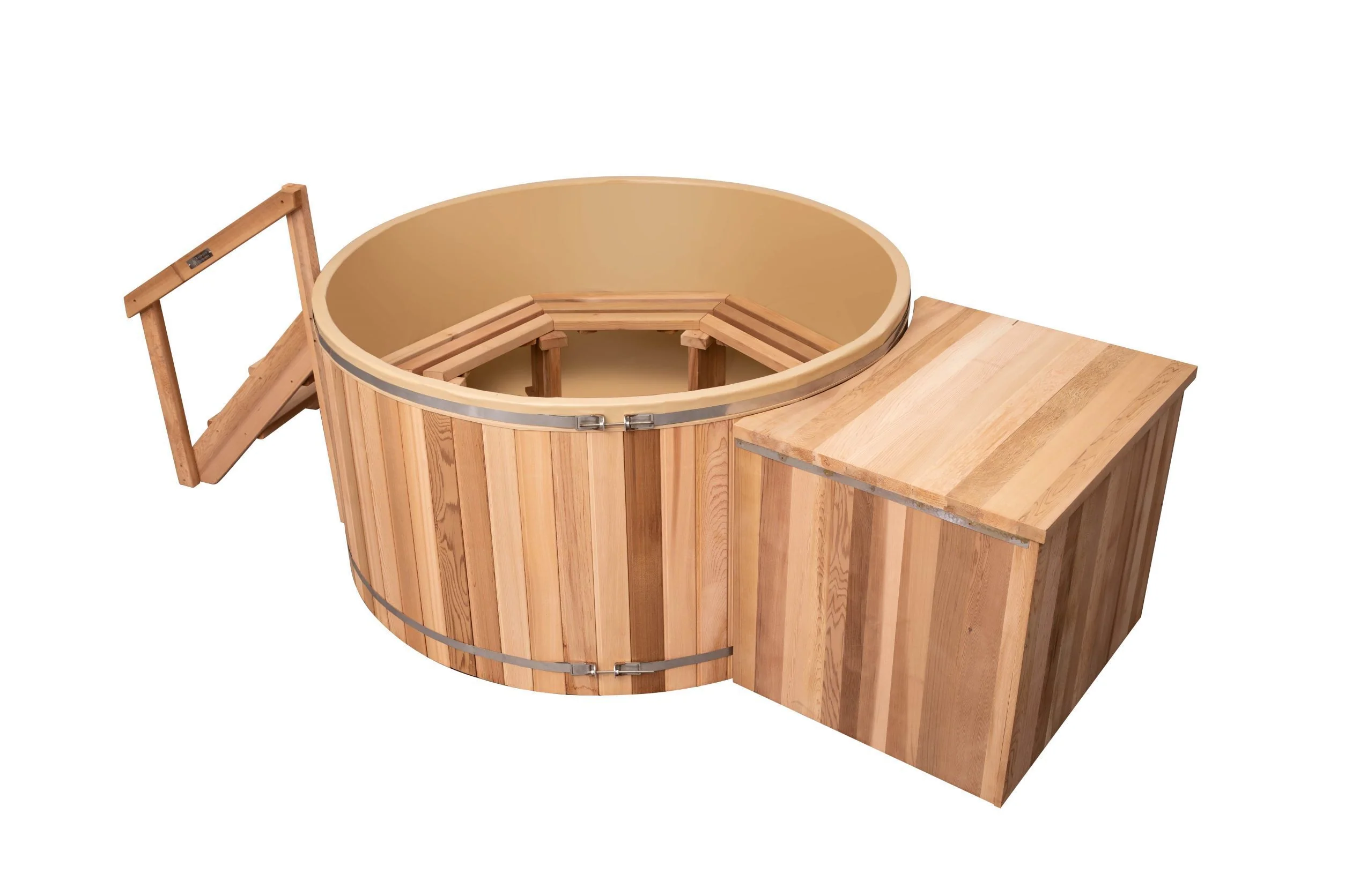 Classic Cedar Hot Tub - Electric  Heater  5'W X 4'H (4 Person Deep) - Image 5