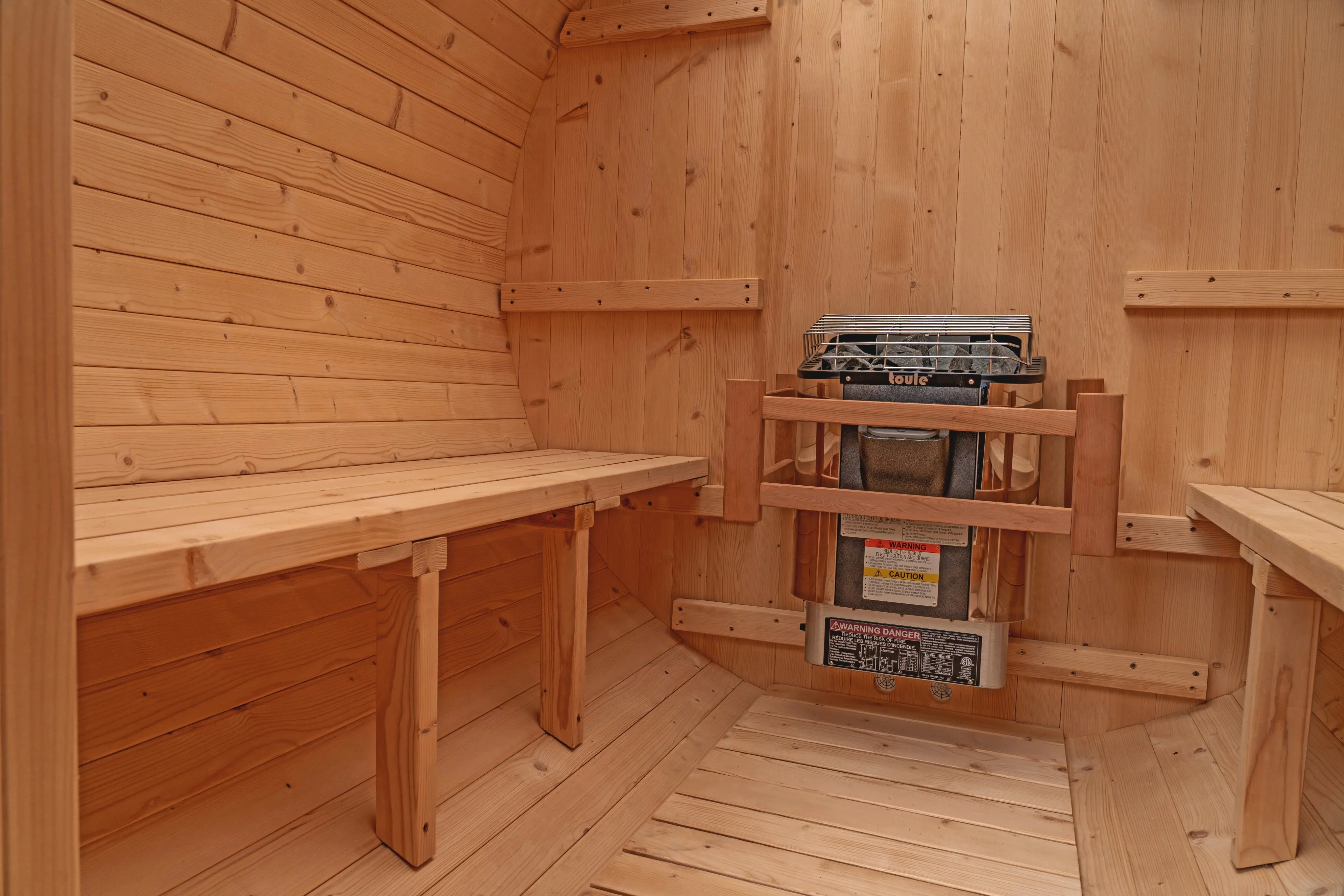 6 FT Classic Thermowood Barrel Sauna  - 4-6 Person - Image 16