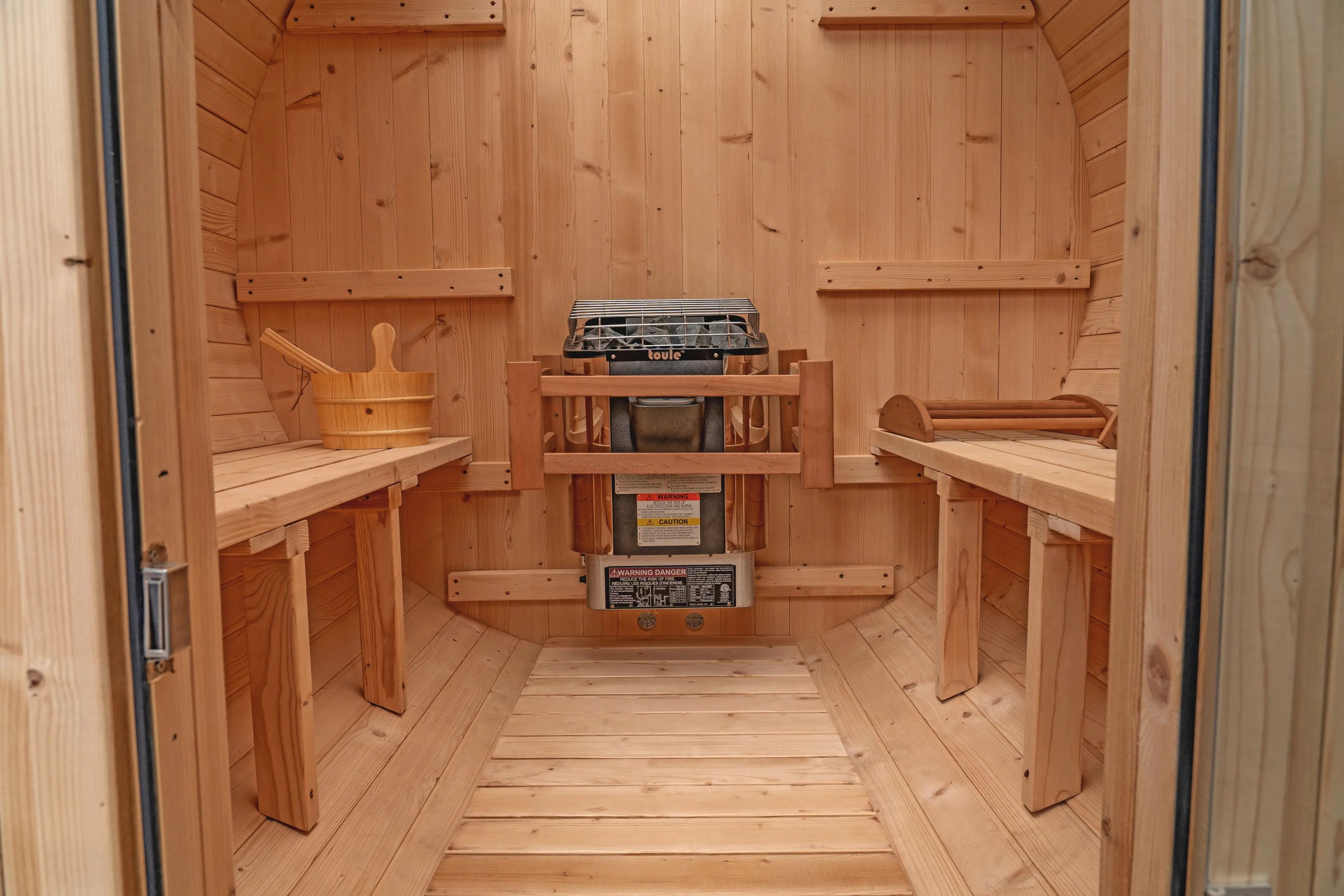 6 FT Classic Thermowood Barrel Sauna  - 4-6 Person - Image 24