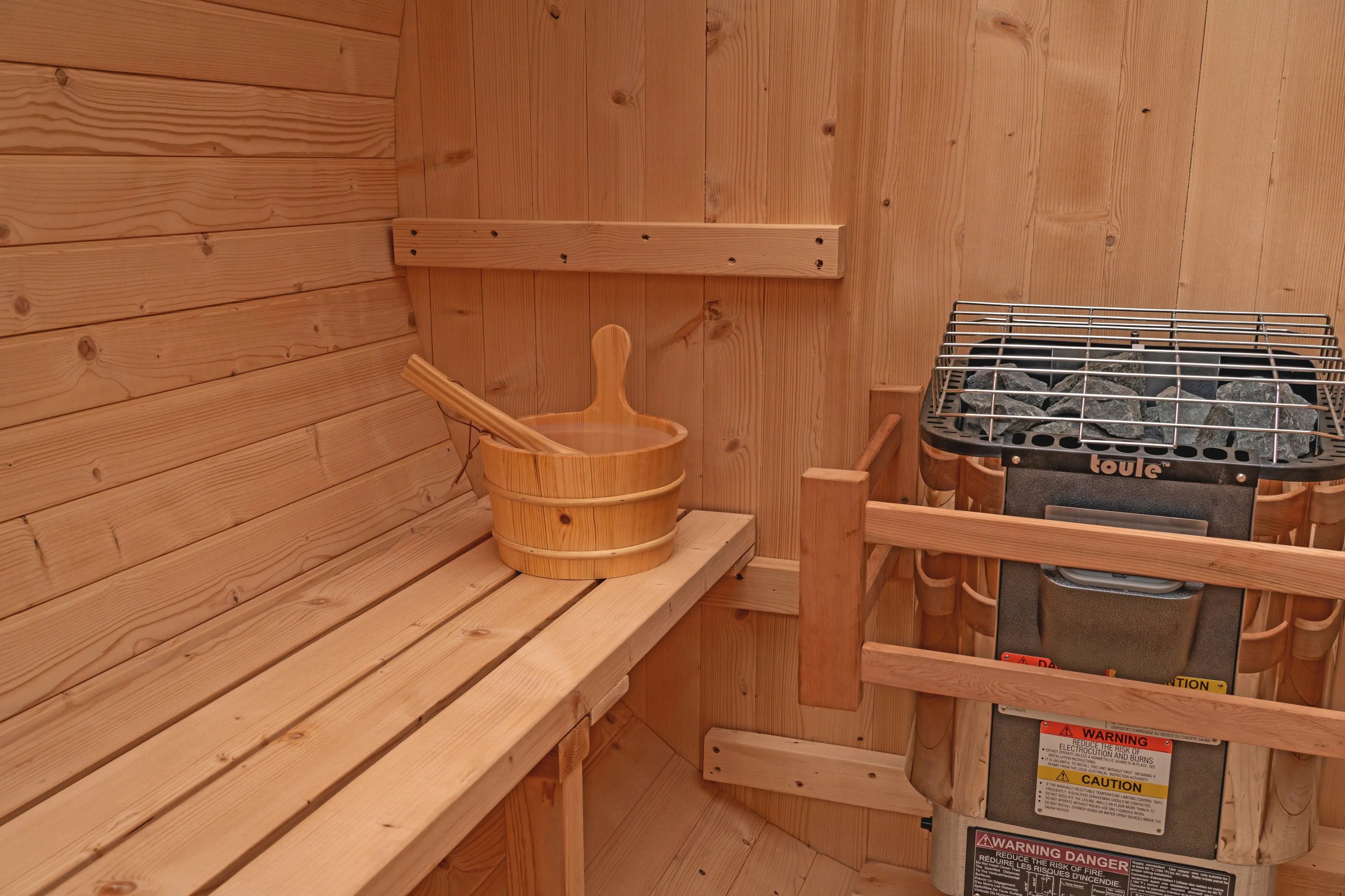 6 FT Classic Thermowood Barrel Sauna  - 4-6 Person - Image 26