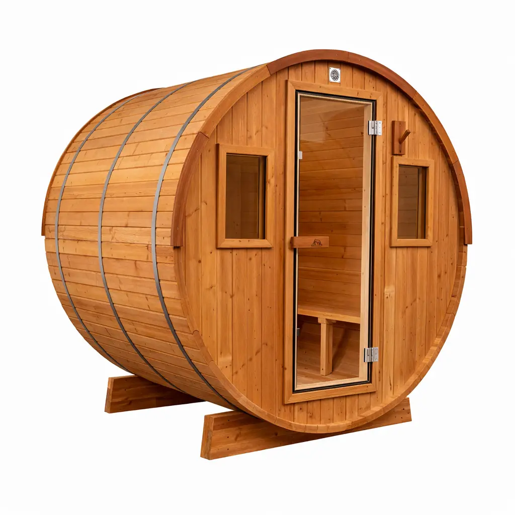 6 FT Classic Thermowood Barrel Sauna  - 4-6 Person - Image 31