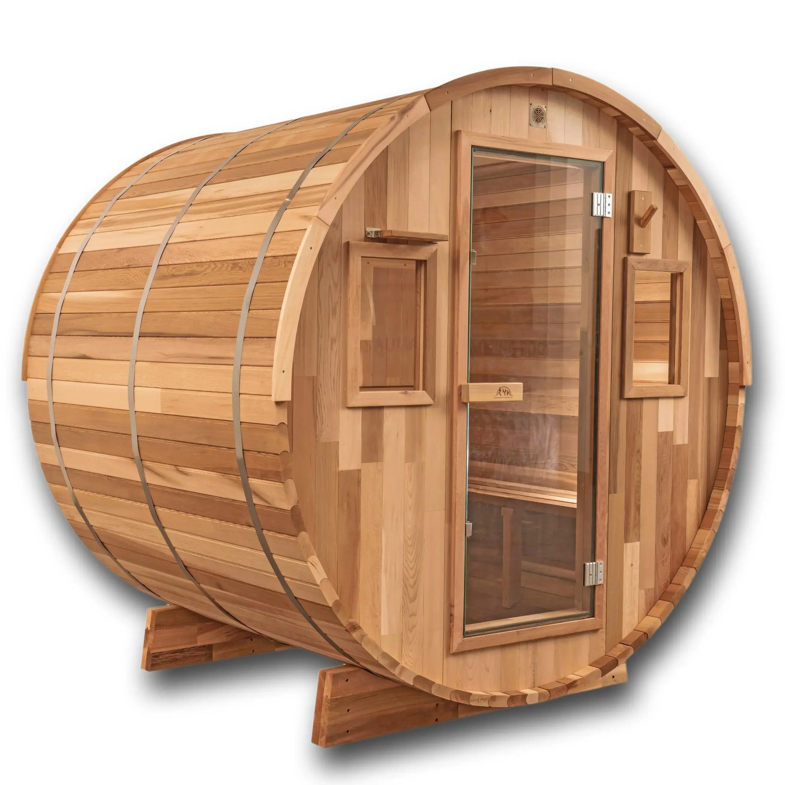 6 FT Classic Red Cedar Barrel Sauna - 4-6 Person - Image 16