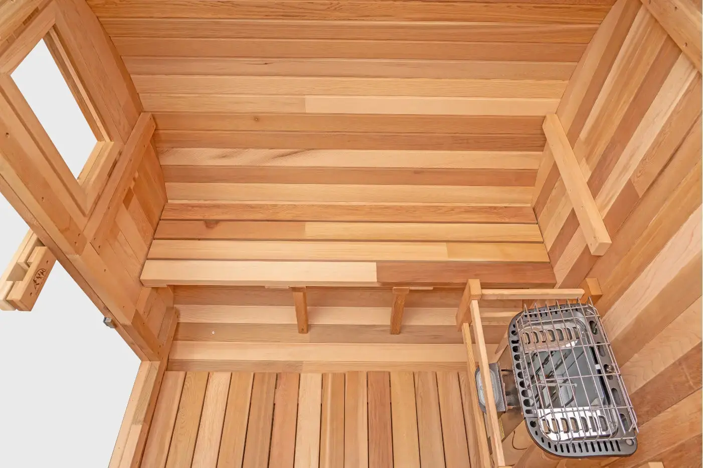 6 FT Classic Red Cedar Barrel Sauna - 4-6 Person - Image 10