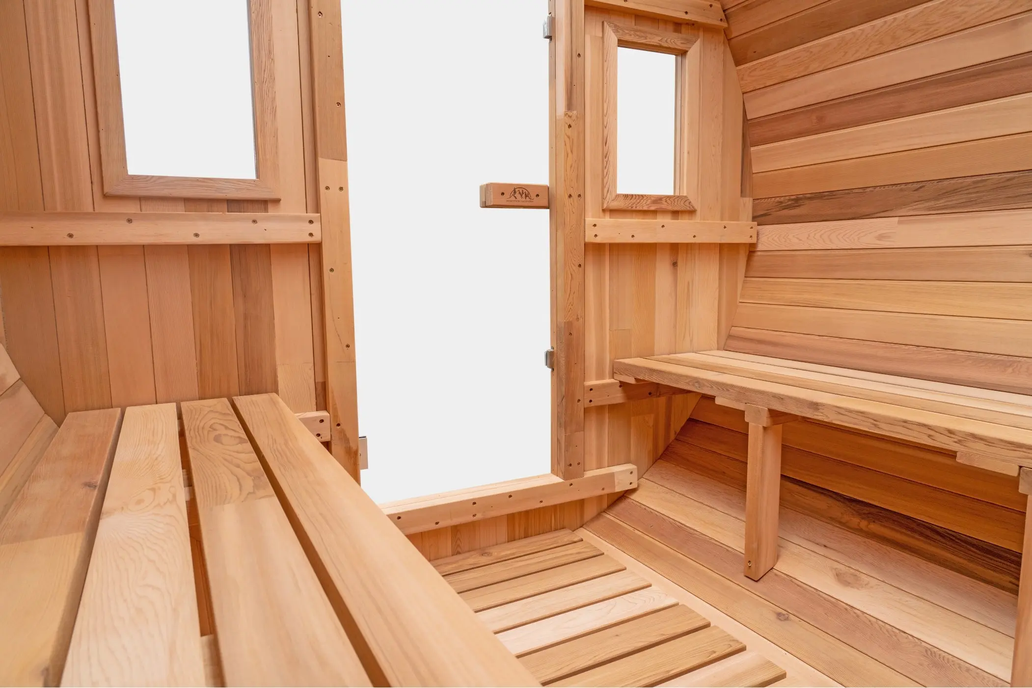 8 Ft Classic Cedar Scenic View Barrel Sauna - 6-8 Person - Image 11