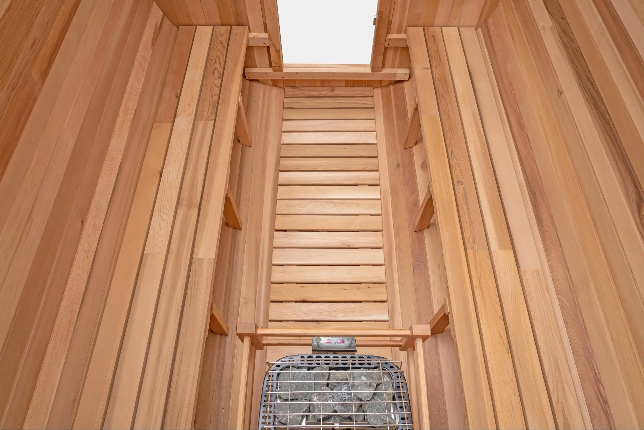 8 Ft Classic Cedar Scenic View Barrel Sauna - 6-8 Person - Image 12