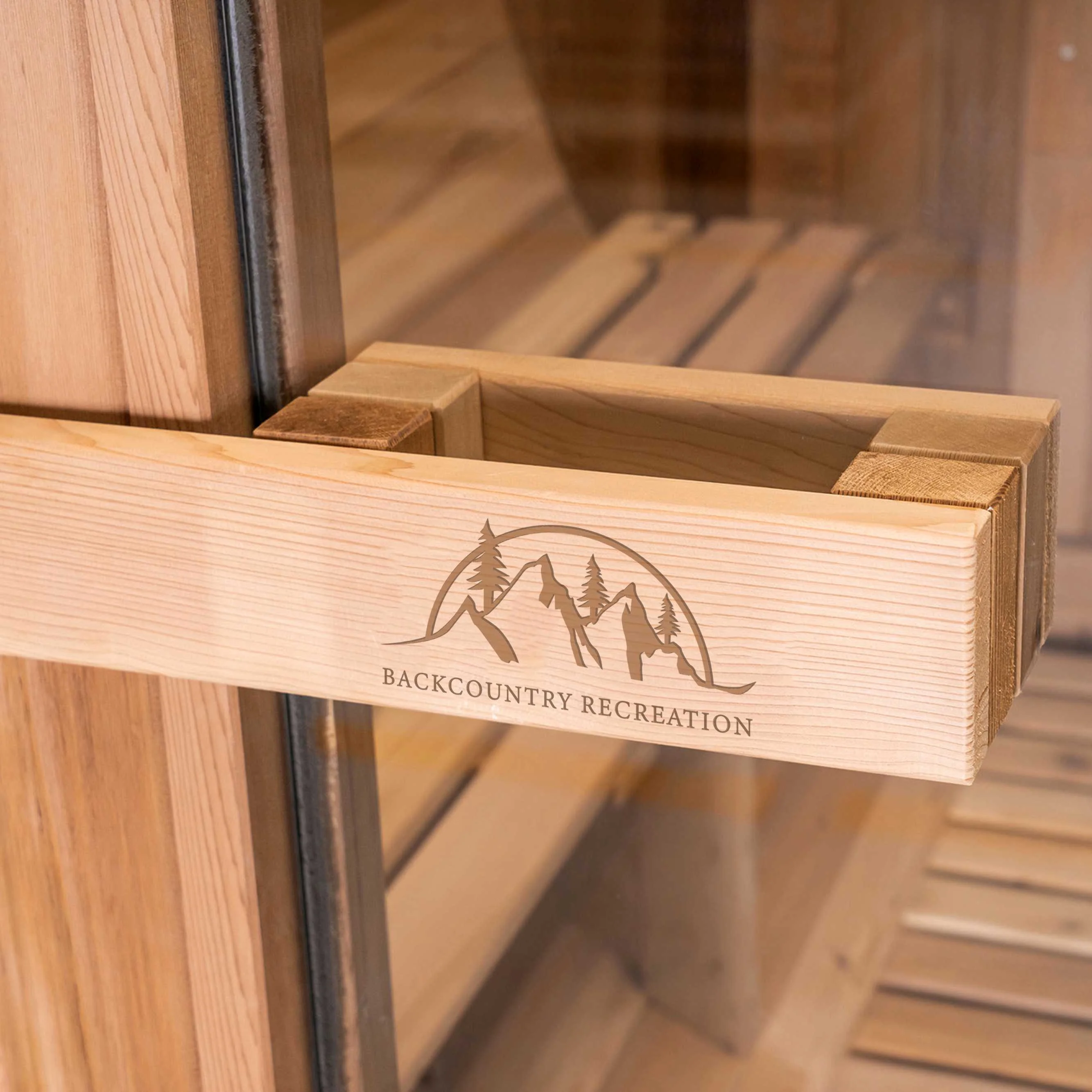 8 Ft Classic Cedar Scenic View Barrel Sauna - 6-8 Person - Image 6