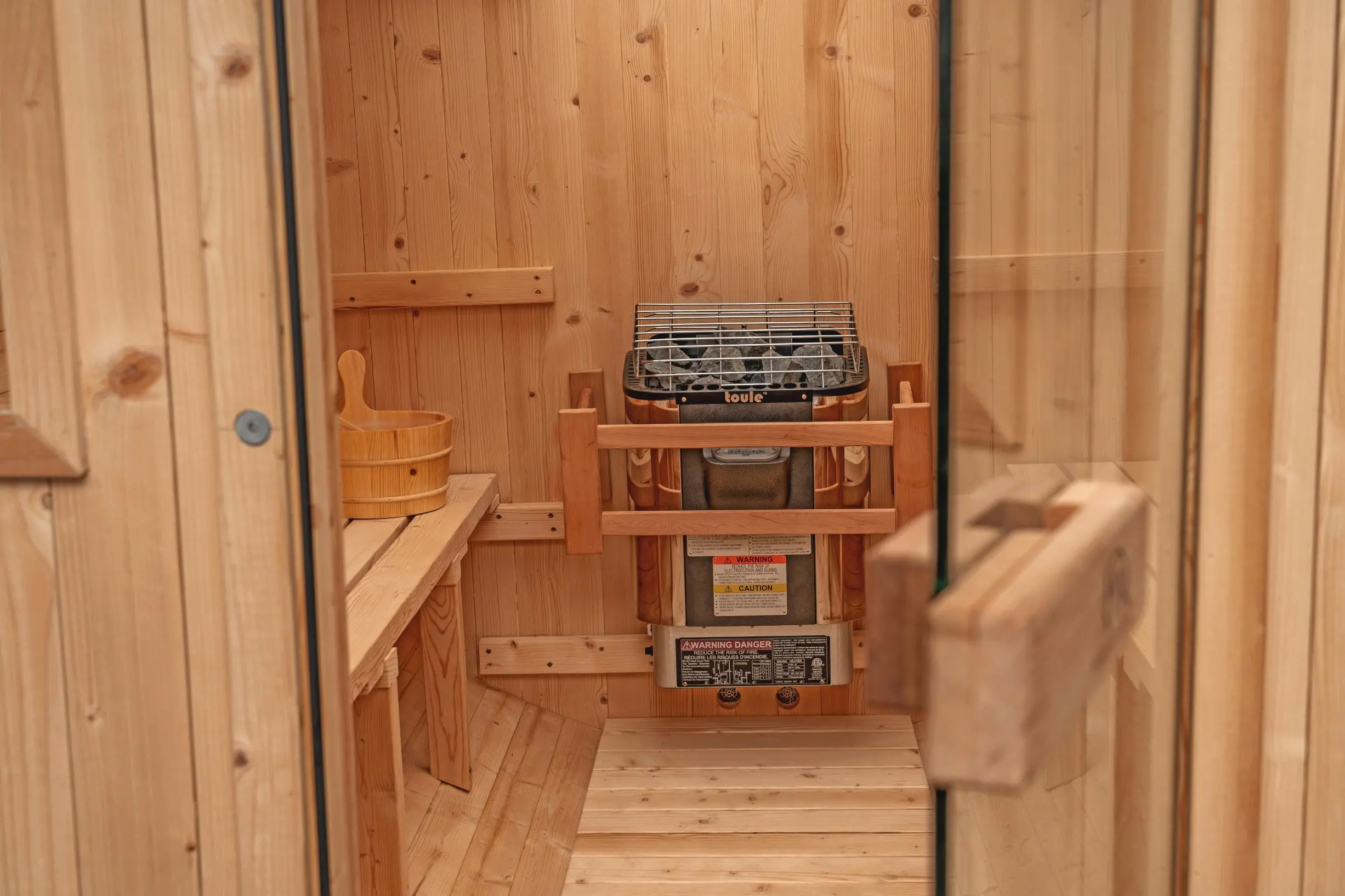 8 FT Classic Thermowood Barrel Sauna - 6-8 Person - Image 18