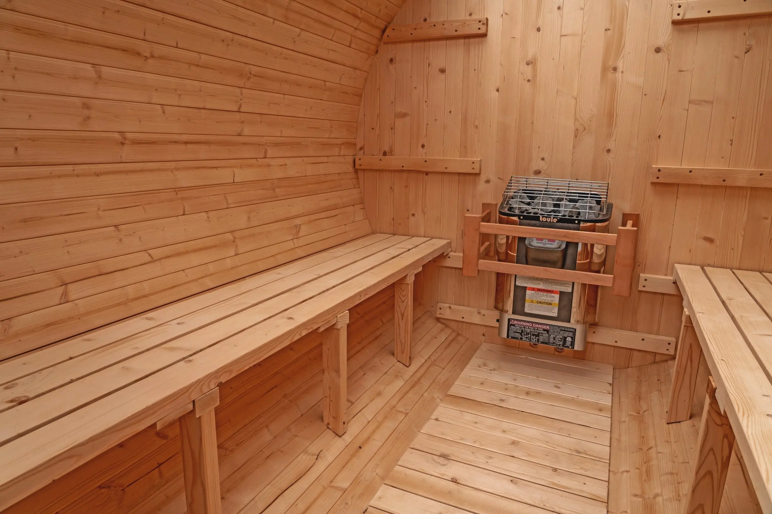 8 FT Classic Thermowood Barrel Sauna - 6-8 Person - Image 5