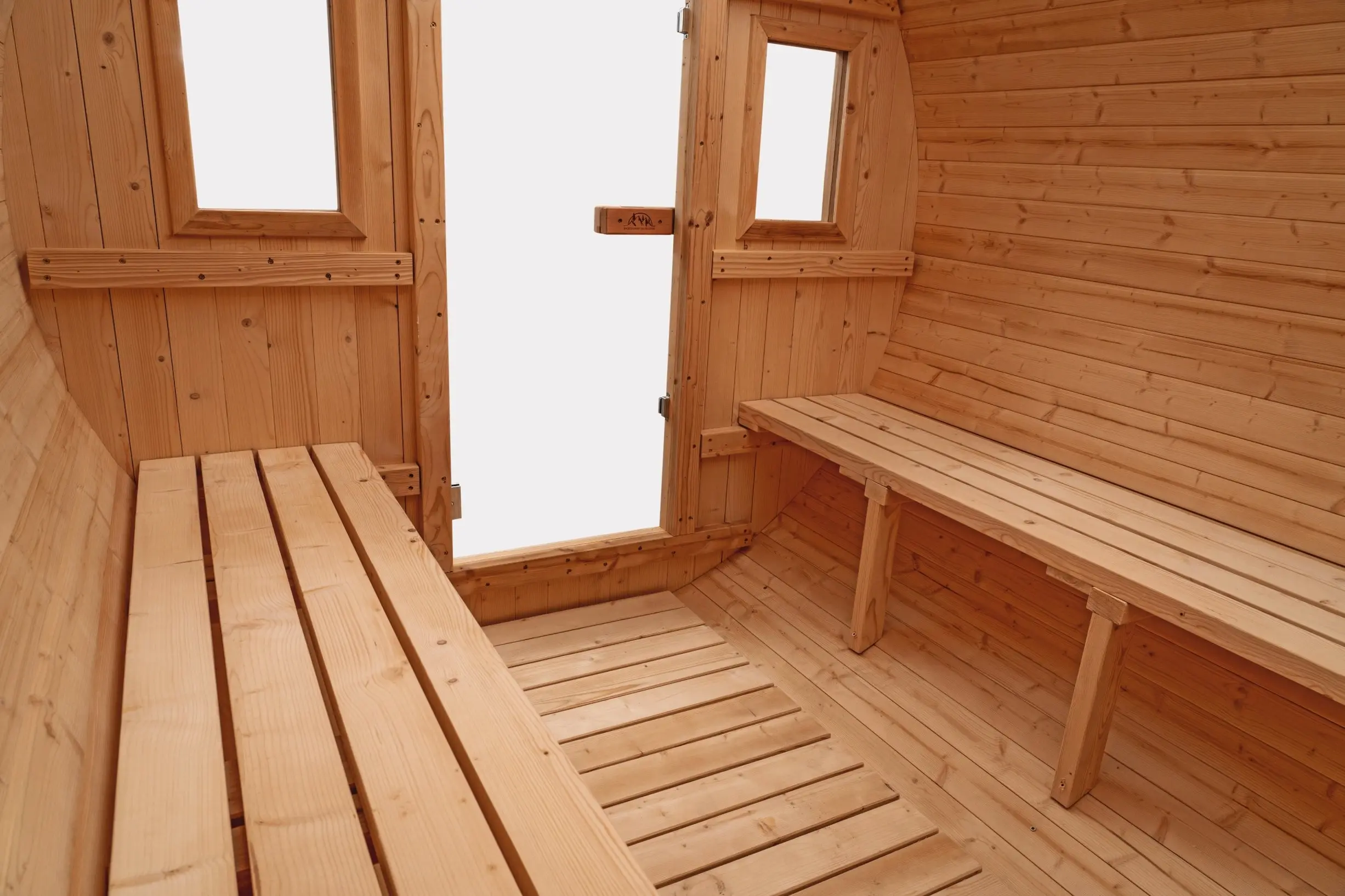 8 FT Classic Thermowood Barrel Sauna - 6-8 Person - Image 7