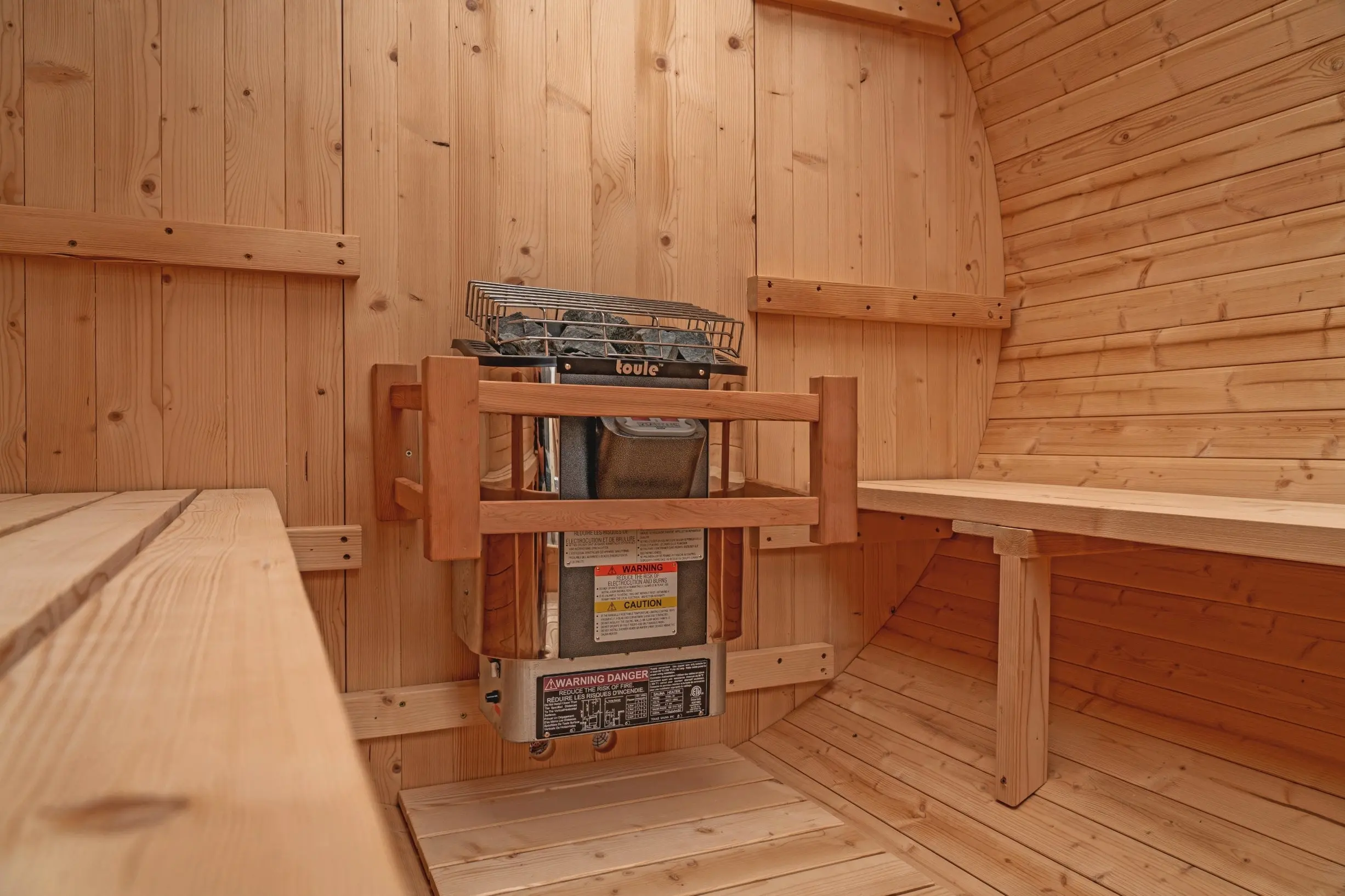 8 FT Classic Thermowood Barrel Sauna - 6-8 Person - Image 8