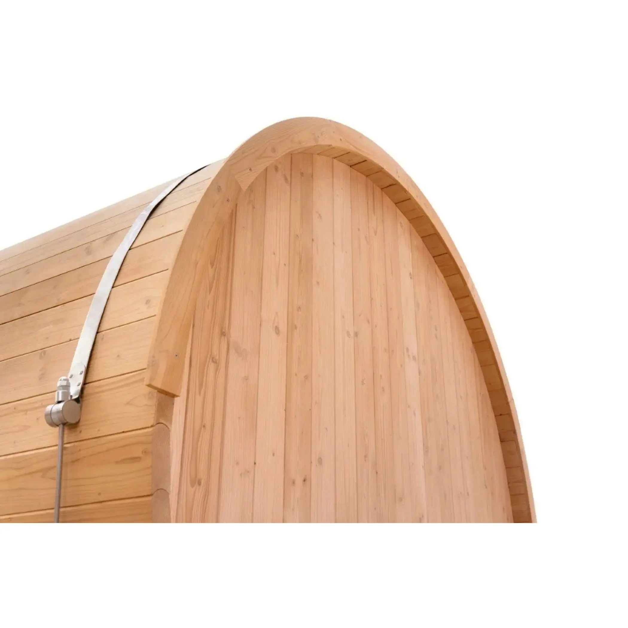 8 FT Classic Thermowood Barrel Sauna with Porch - 4-6 Person - Image 15