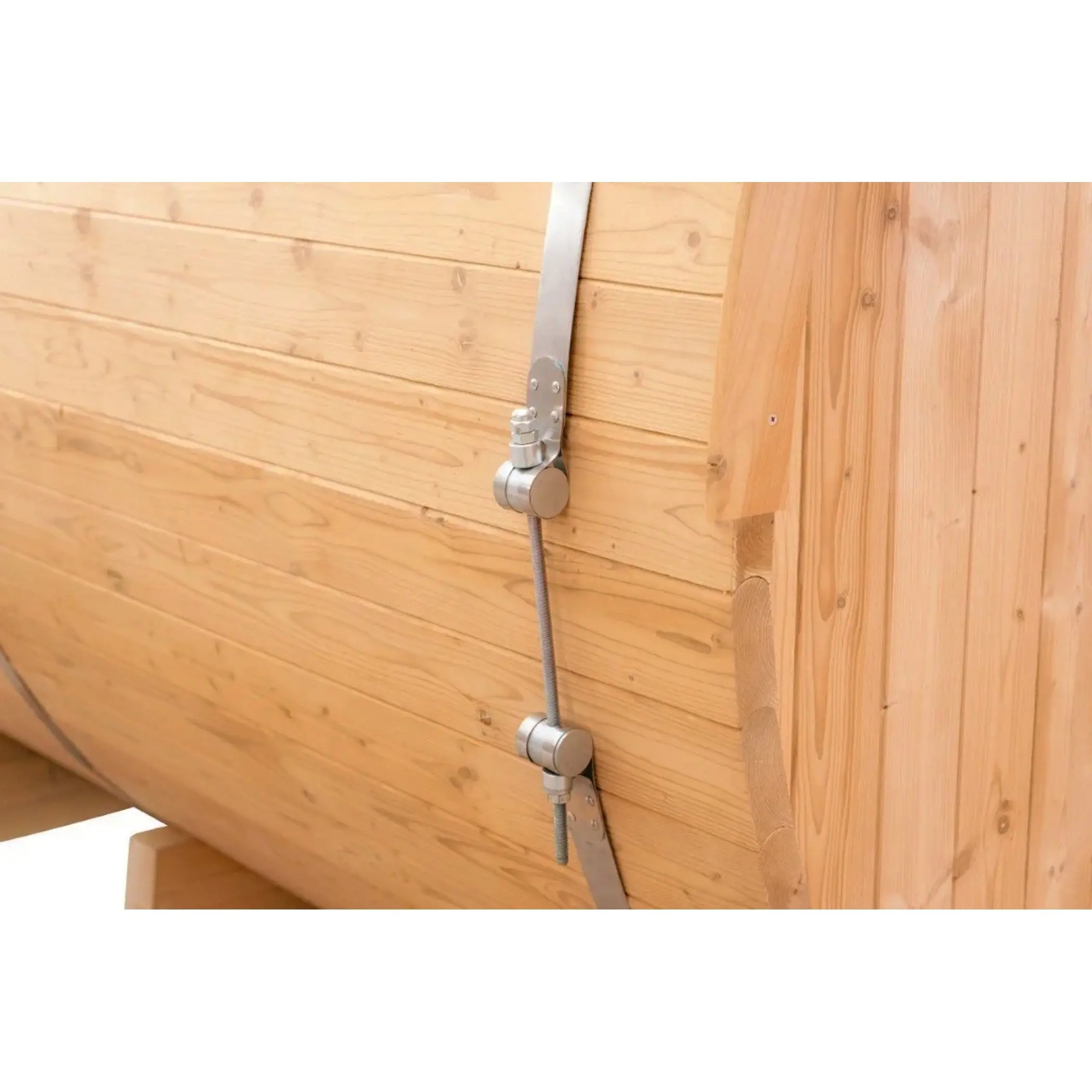 8 FT Classic Thermowood Barrel Sauna with Porch - 4-6 Person - Image 18
