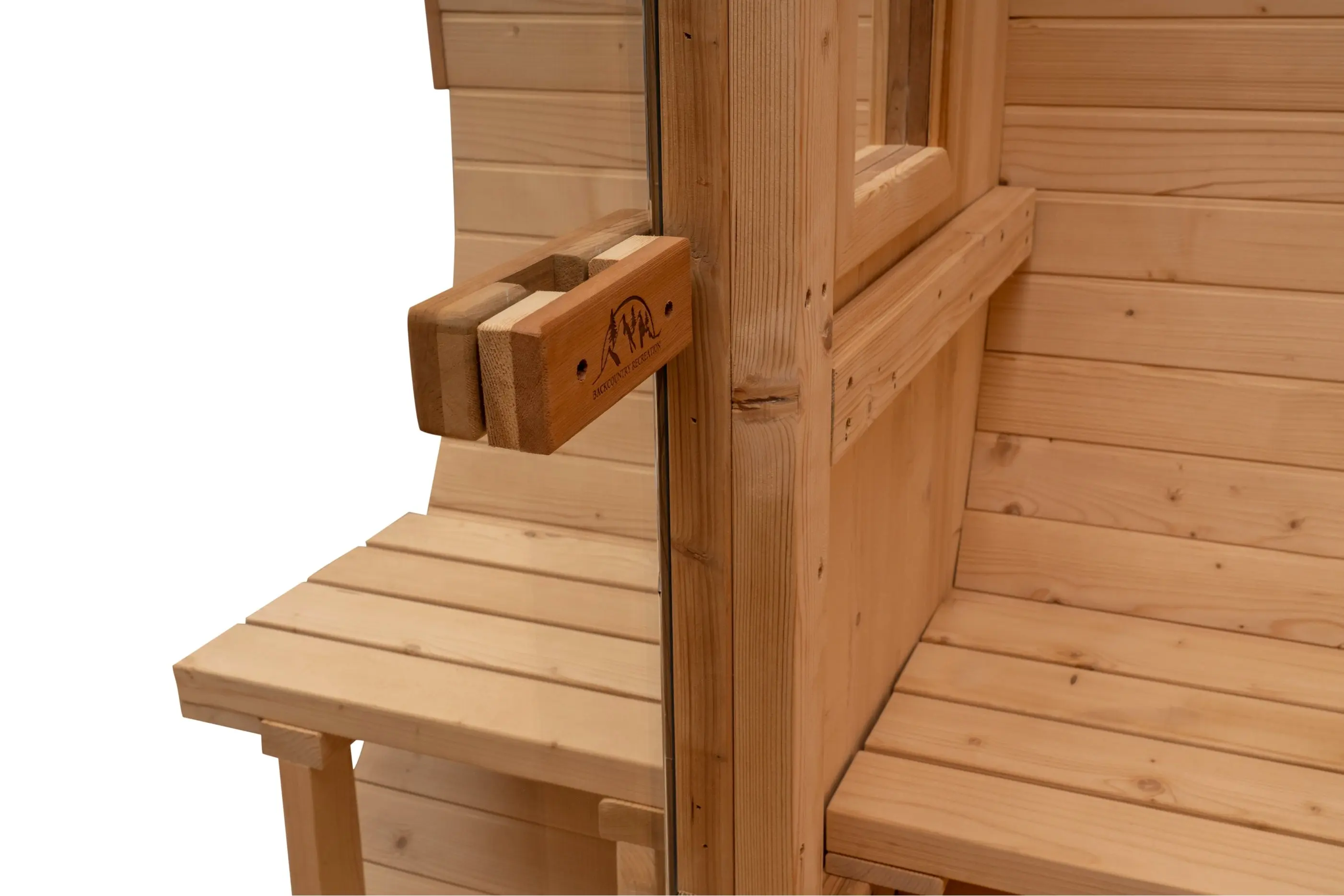 8 FT Classic Thermowood Barrel Sauna with Porch - 4-6 Person - Image 24