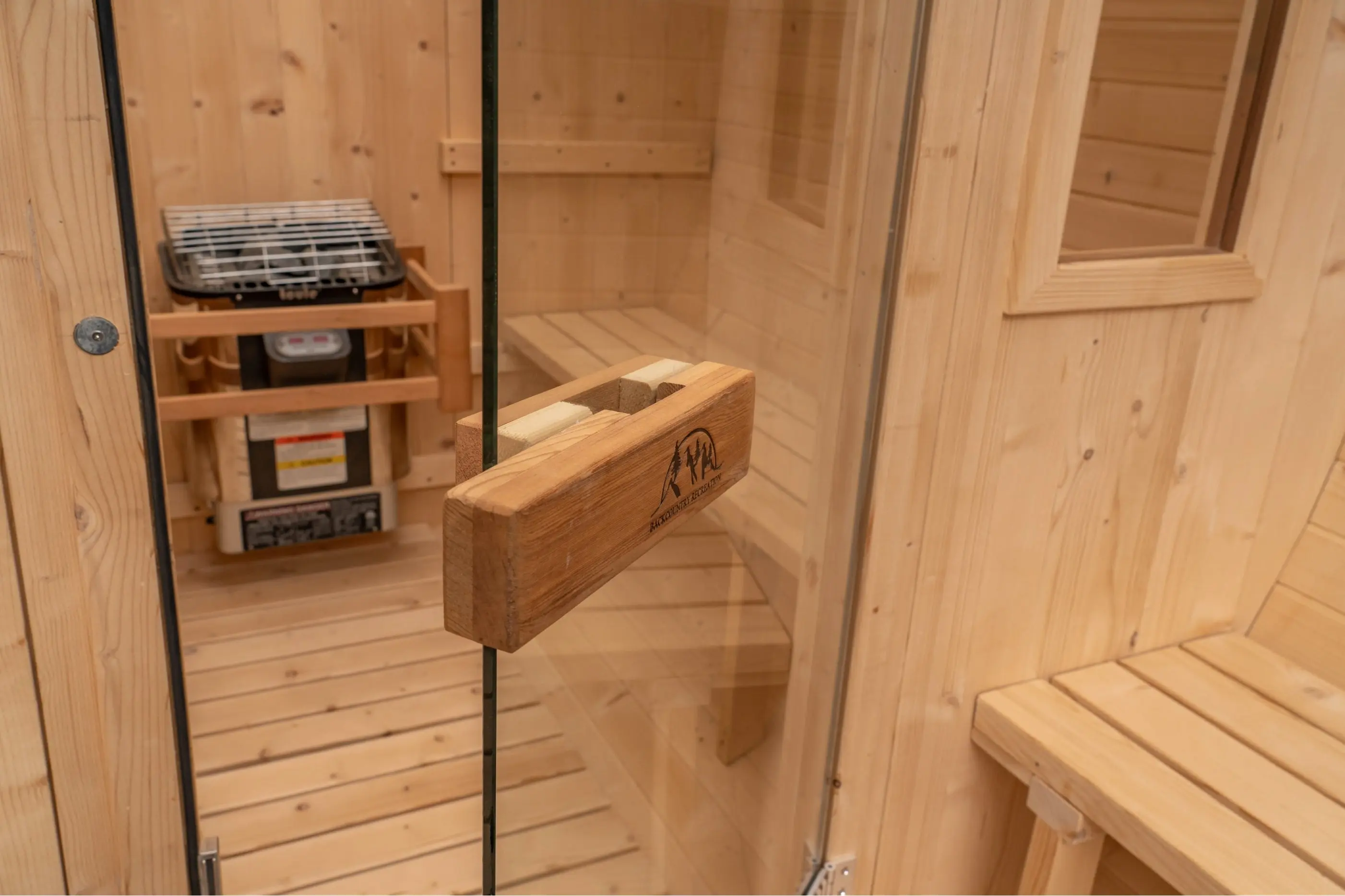 8 FT Classic Thermowood Barrel Sauna with Porch - 4-6 Person - Image 35