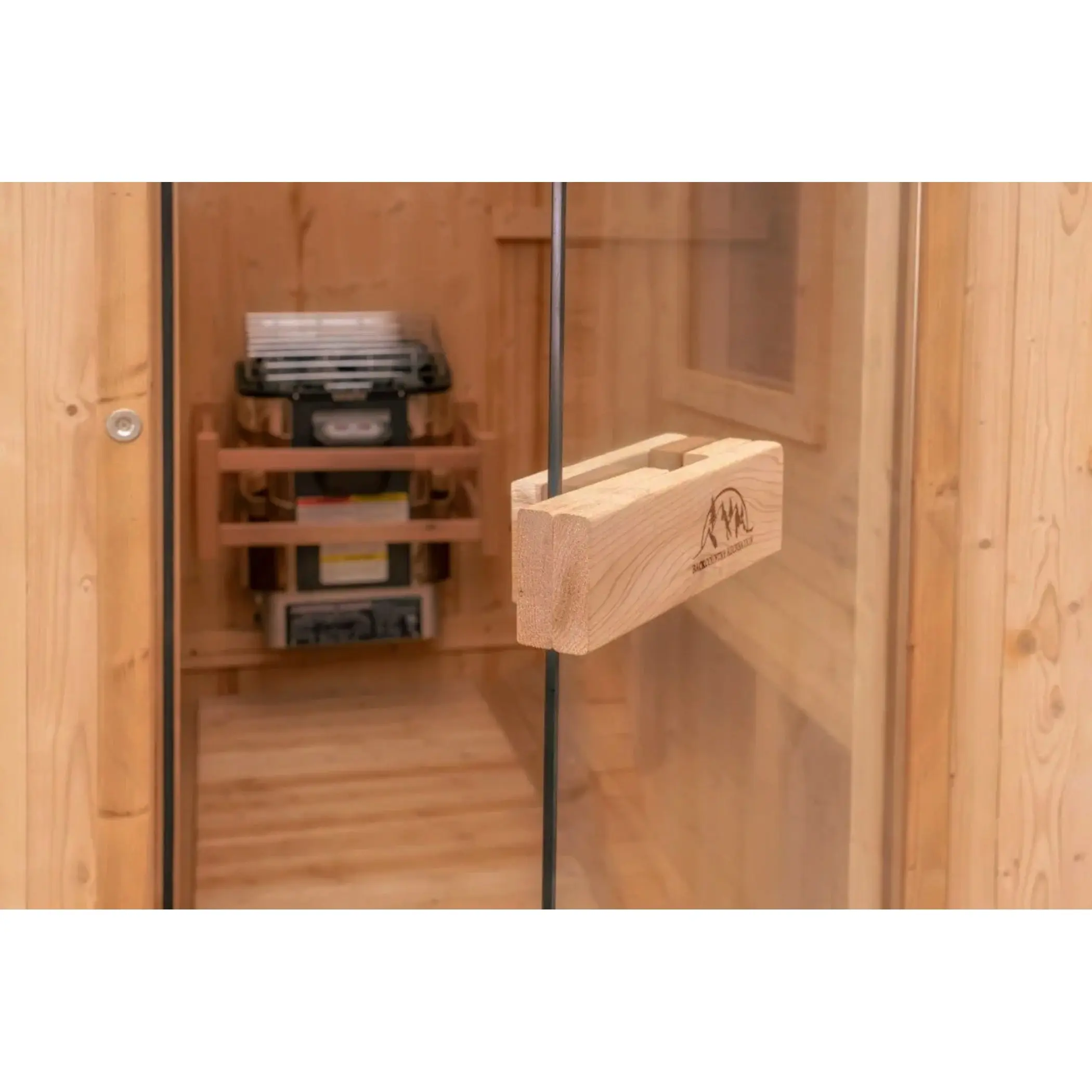 8 FT Classic Thermowood Barrel Sauna with Porch - 4-6 Person - Image 5