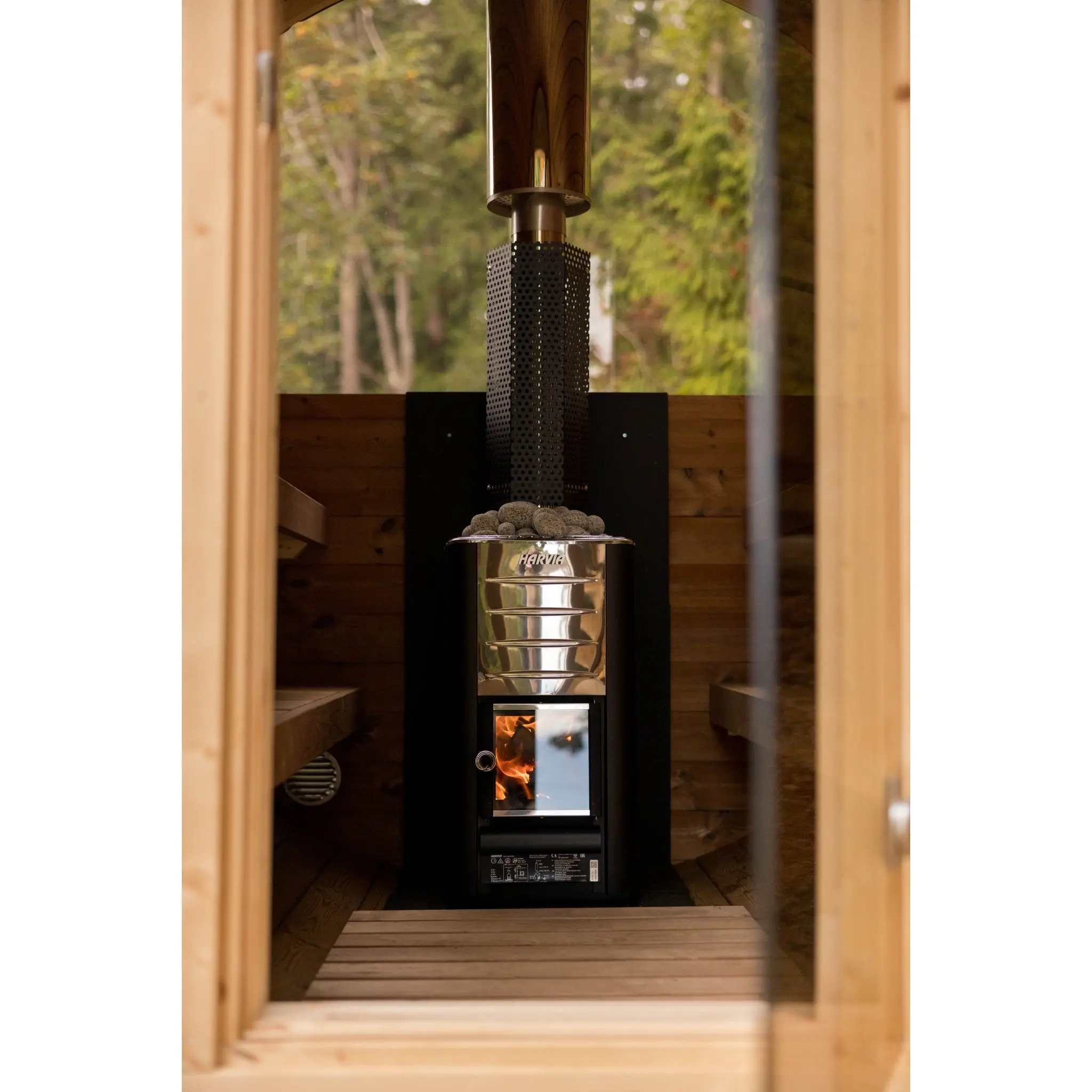 8 FT Thermowood Scenic View Barrel Sauna - 6 Person (Extra Wide) - Image 19