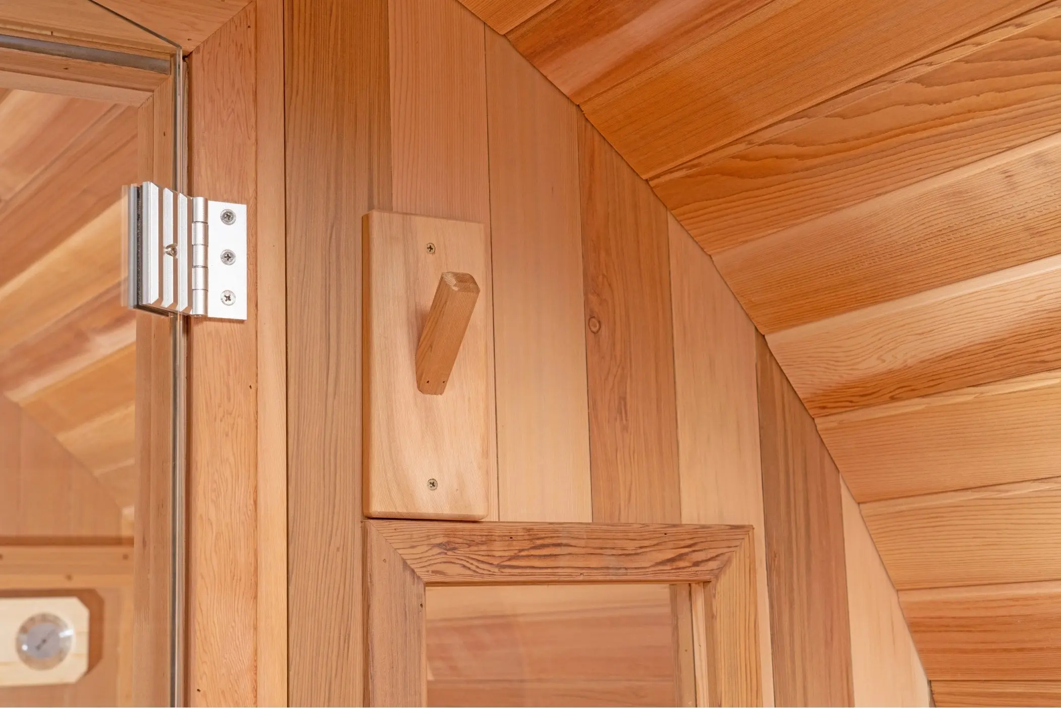 8 FT Classic Red Cedar Barrel Sauna with Porch - 4-6 Person - Image 17