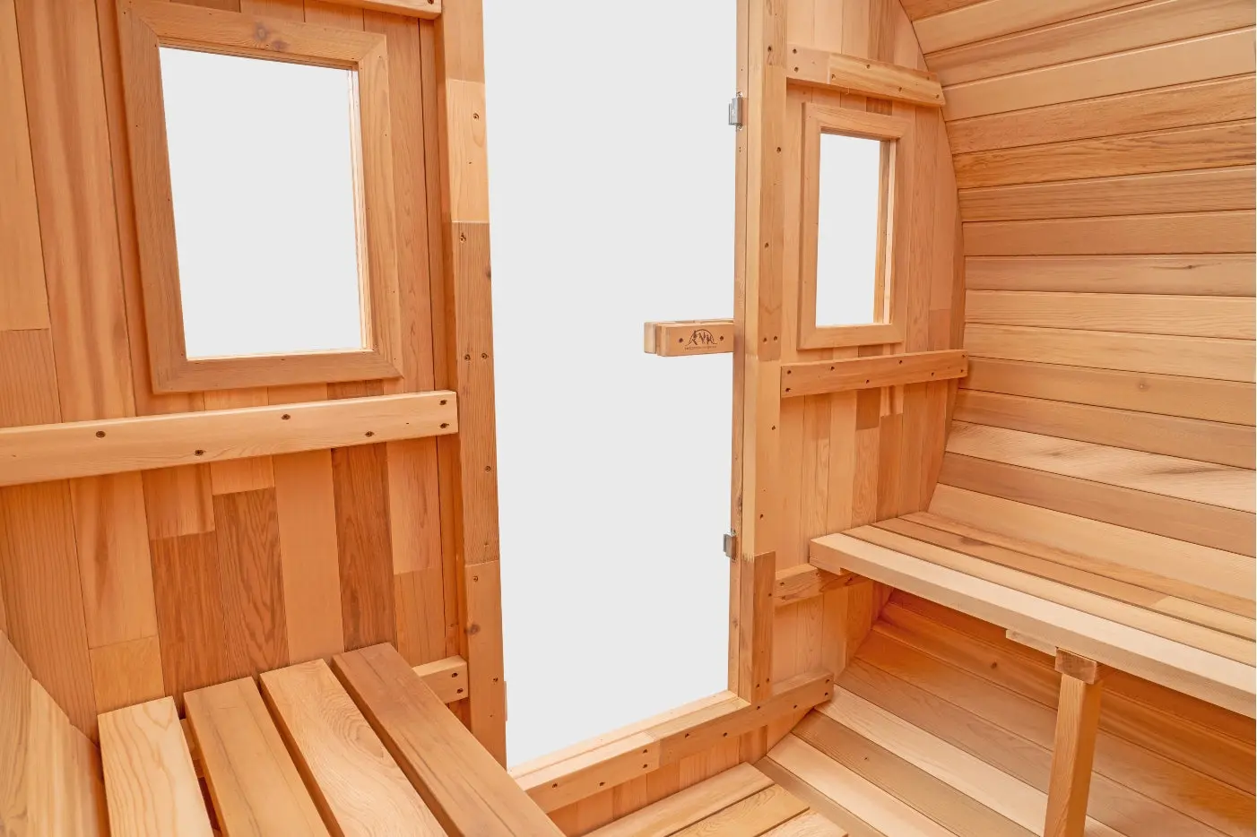 6 FT Classic Red Cedar Barrel Sauna - 4-6 Person - Image 4