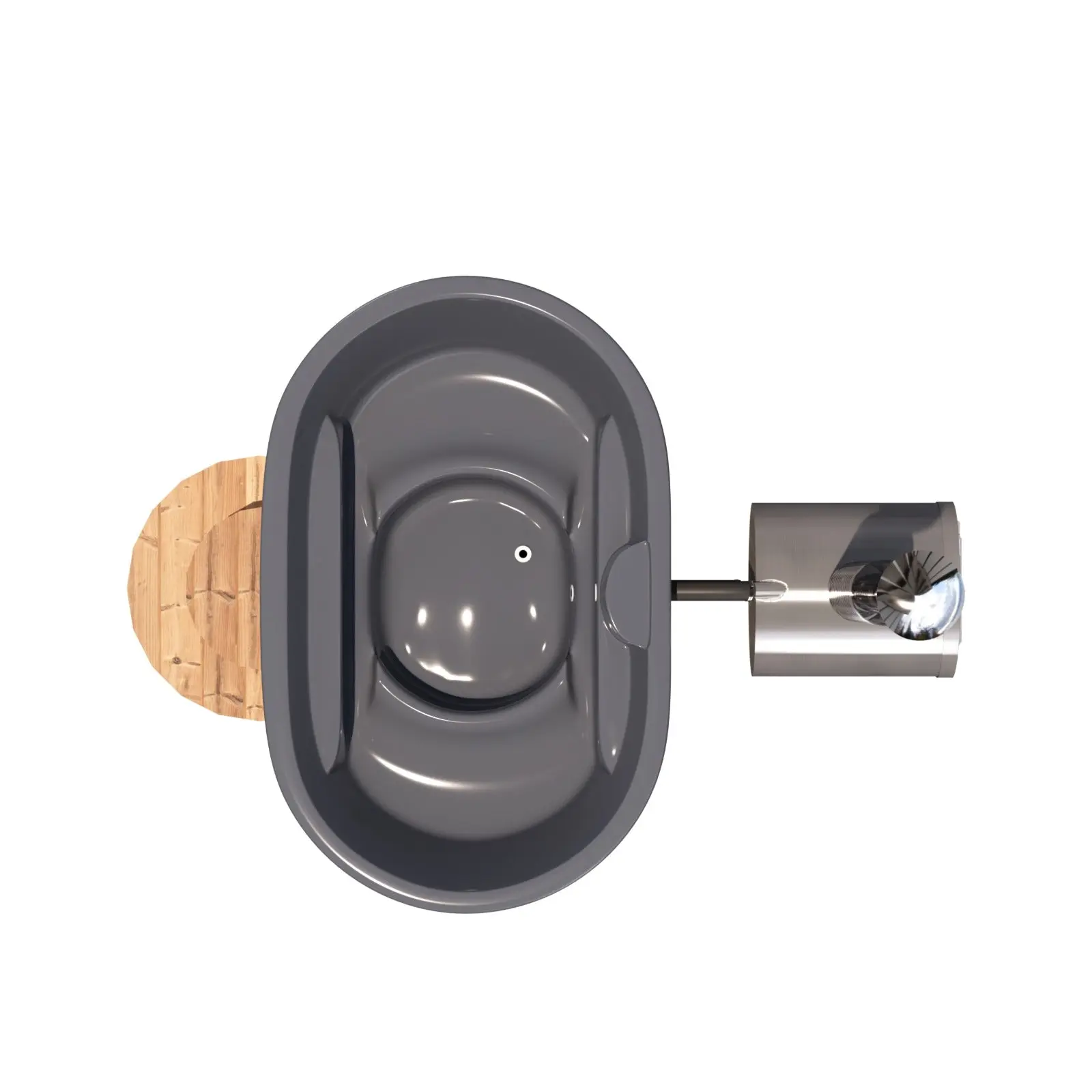 Deluxe Wood Fired Hot Tub With Liner - 2 Person - Image 4