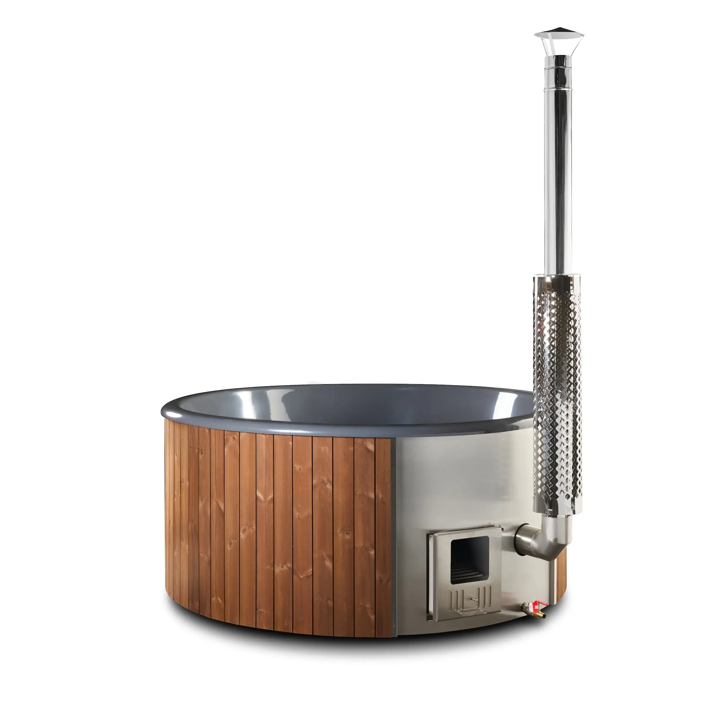 Deluxe Wood Fired Hot Tub With Liner XL - Image 11