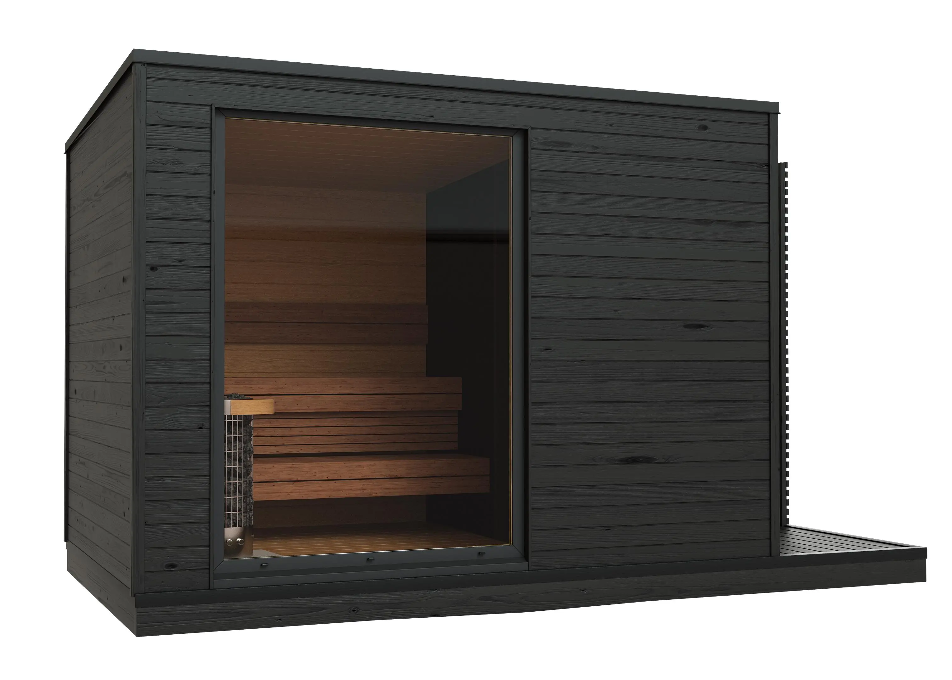 Kuutio XL w/ change room - Luxury Modern Sauna - Image 11