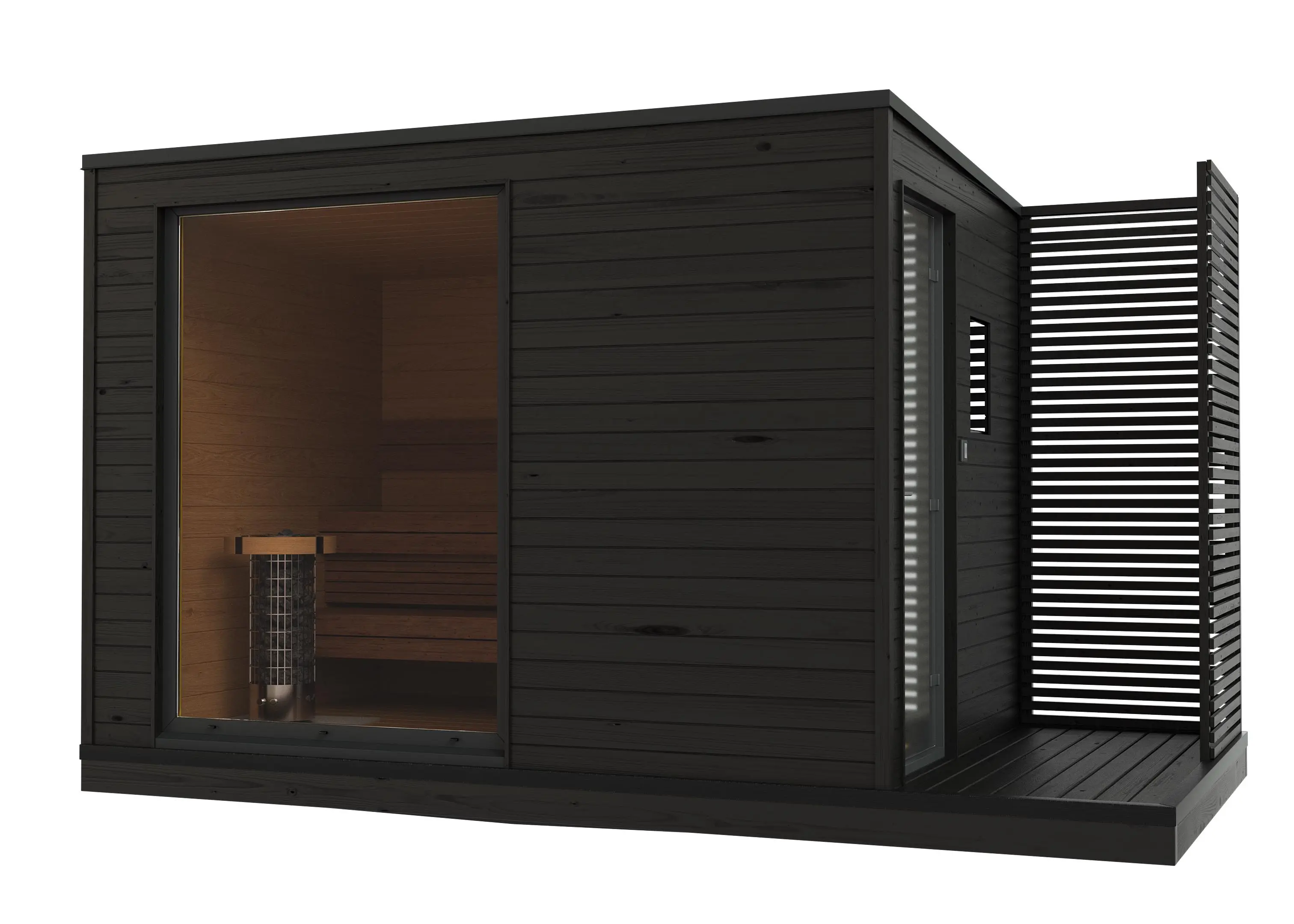 Kuutio XL w/ change room - Luxury Modern Sauna - Image 13