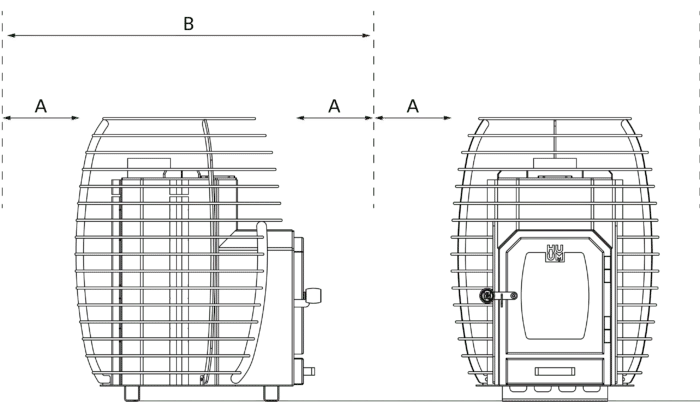 HUUM Hive Heat Wood Burning Sauna Stove 17 kW - Image 11