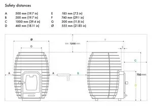 HUUM Hive Heat Wood Burning Sauna Stove 17 kW LS - Image 9
