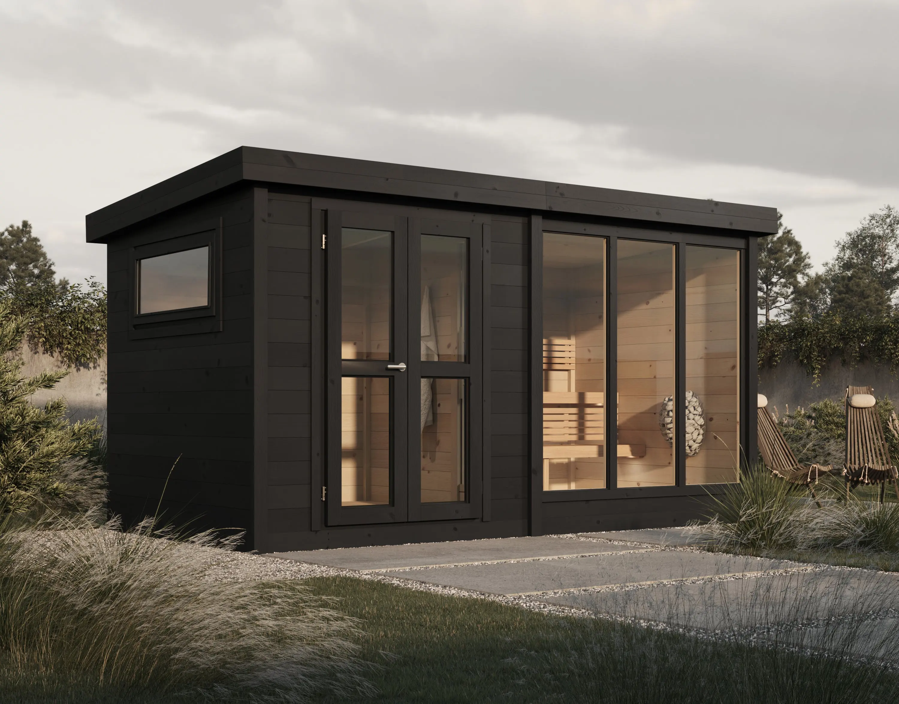 Terassi with Change Room- Modern Sauna - Image 4