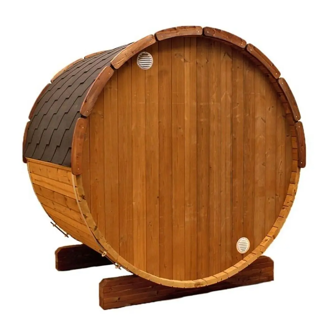 5.5 Ft Scenic View Barrel Sauna - 2- 4 People (Extra Wide) - Image 3