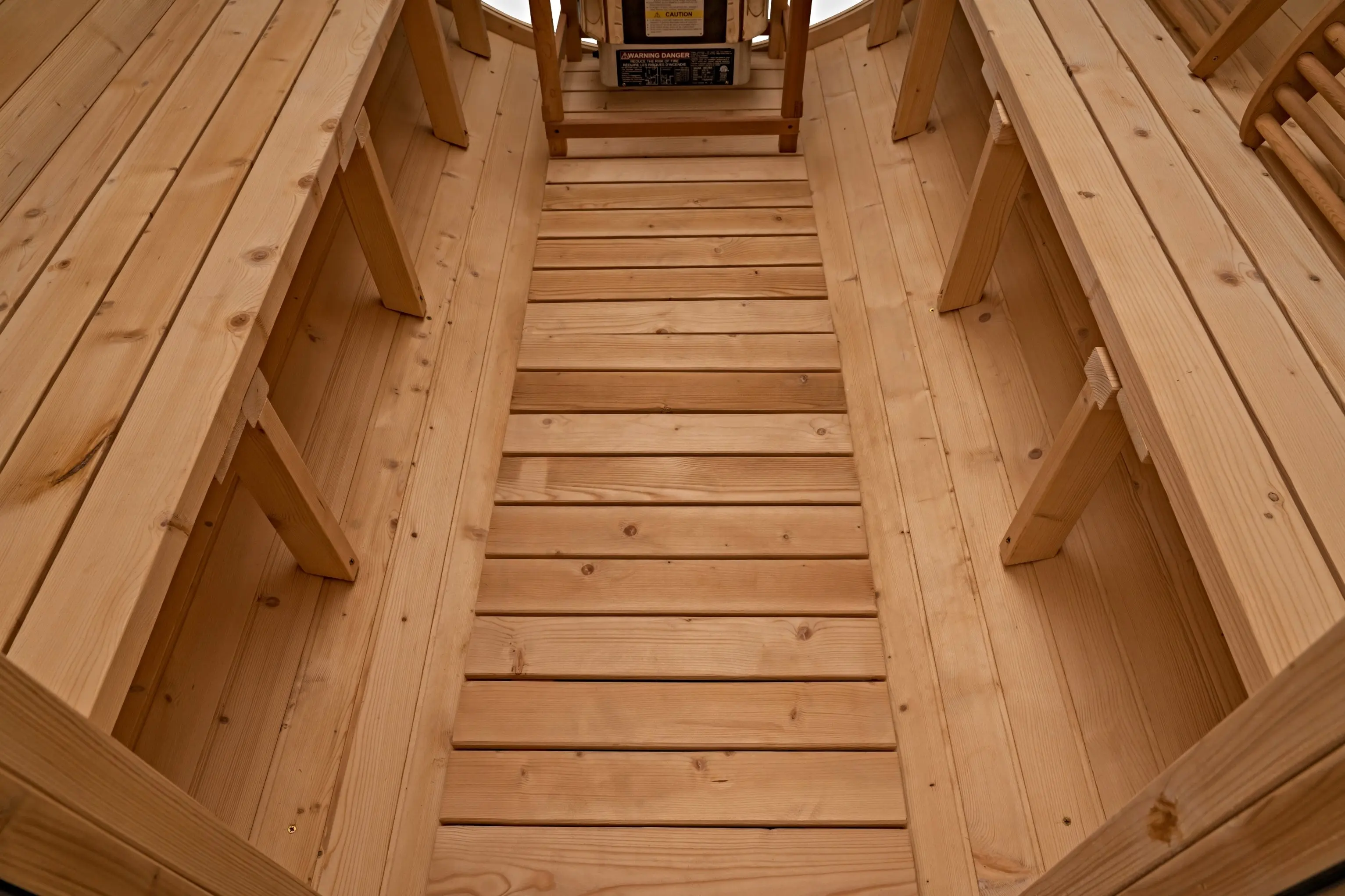 8 Ft Classic Thermowood Scenic View Barrel Sauna - 6-8 Person - Image 11